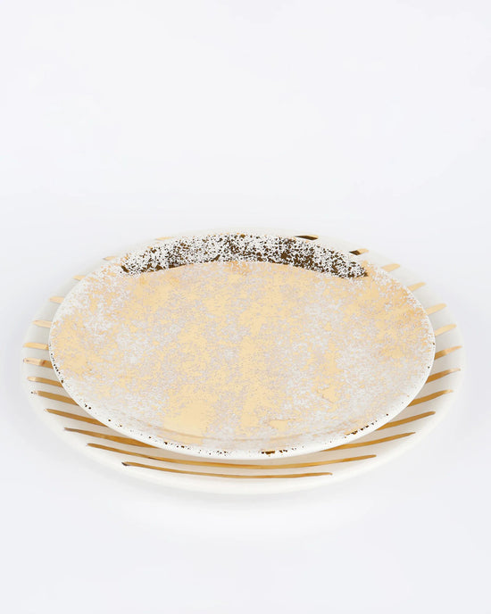 Gold Splatter Plate