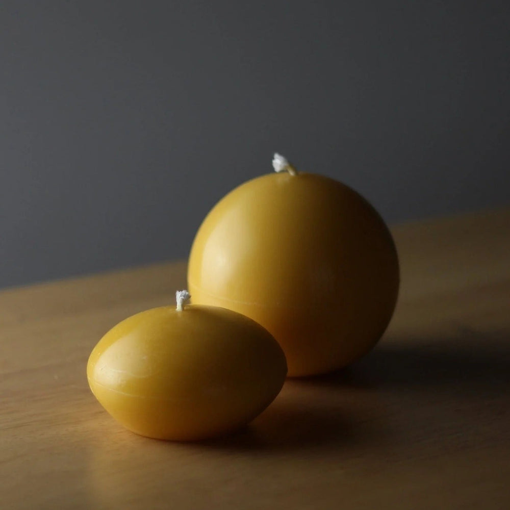 Ball & Ellipse Candle - Yellow