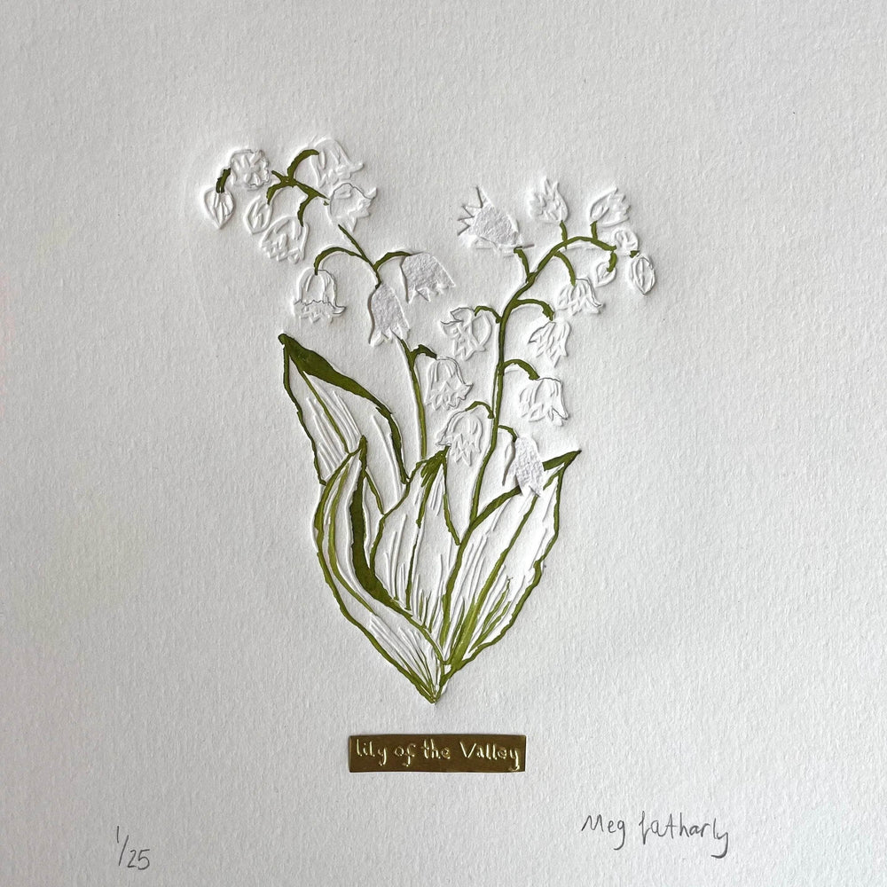 Limited Edition Lily of the Valley Embossing, Drawing and Tin