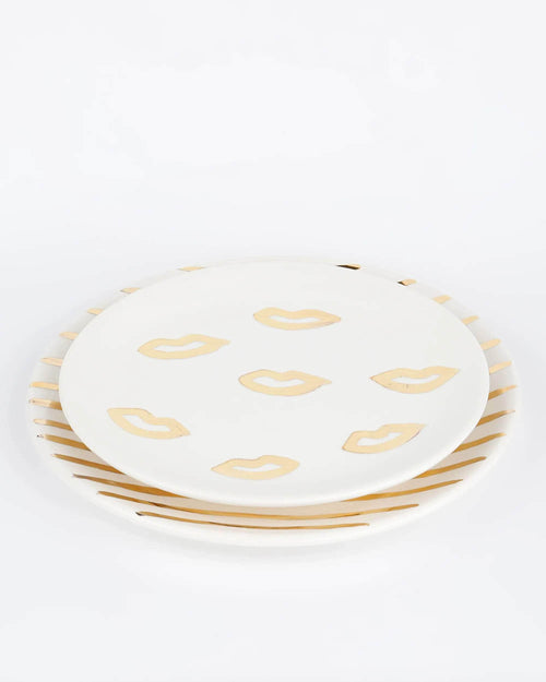 Gold Kiss Plate