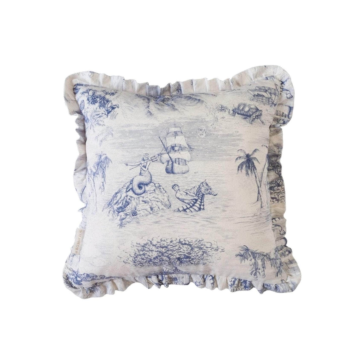 Navigo Navy Pleated Cushion