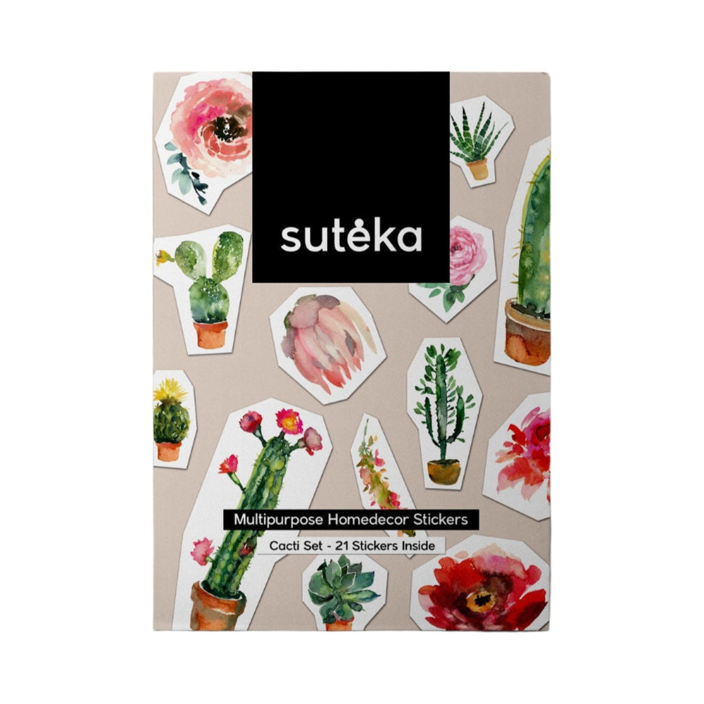 Cacti Ceramic Sticker Set