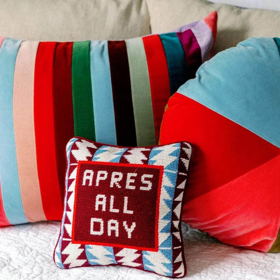 Apres Ski Needlepoint Pillow