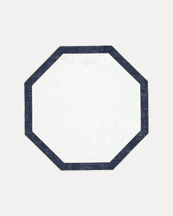 Douro, Dark Blue and White Placemat (Reversible)