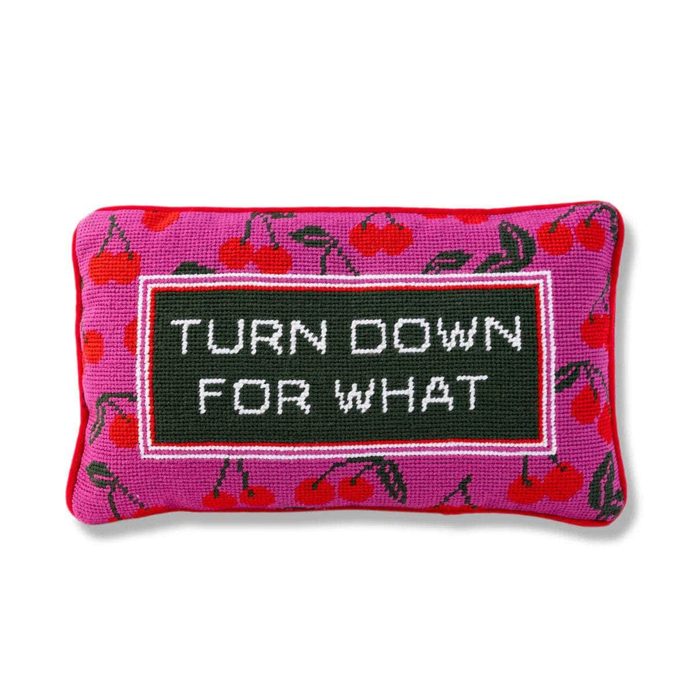 Turn Down Needlepoint Pillow