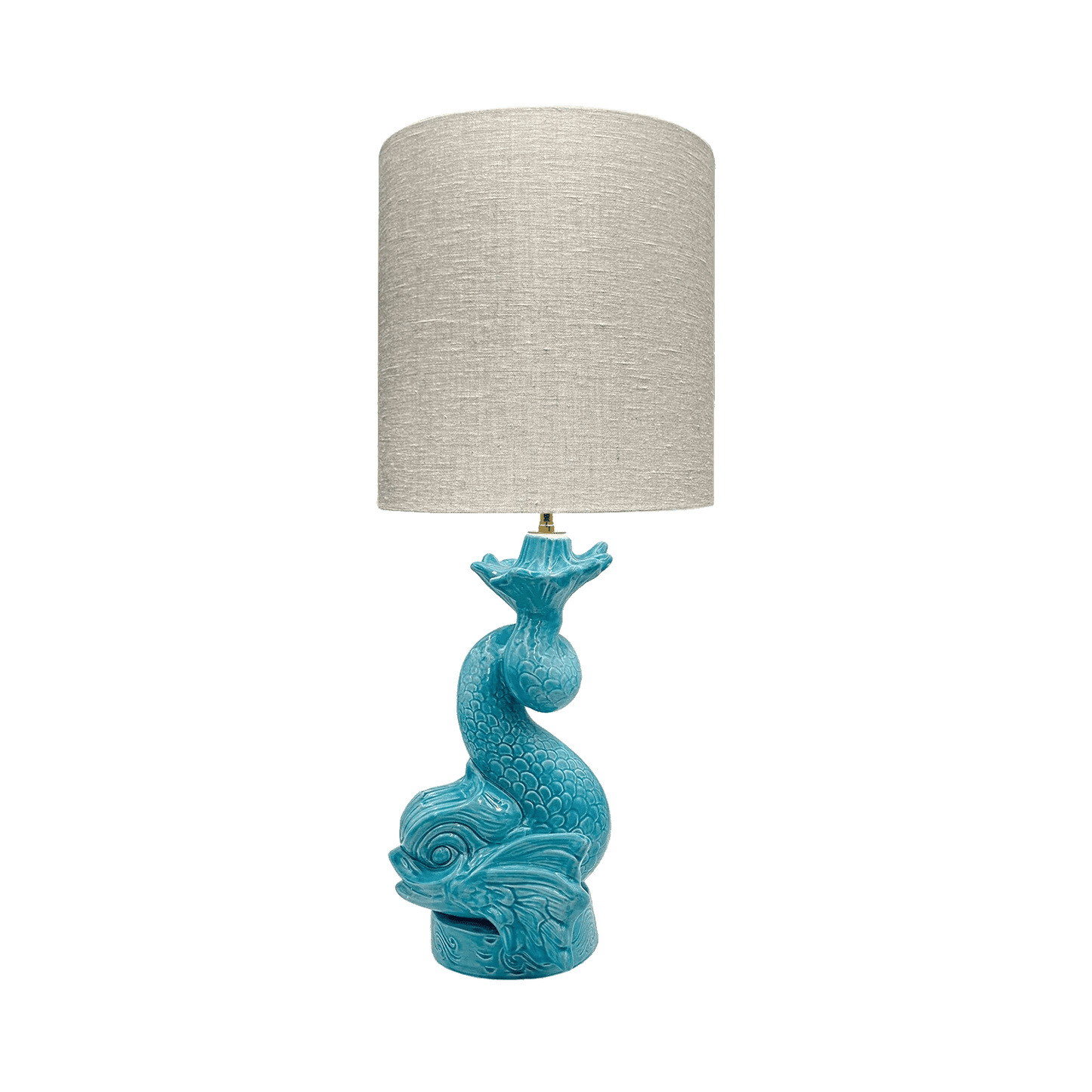 Dolphin Lamp in Turquoise