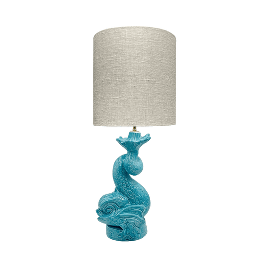 Dolphin Lamp in Turquoise