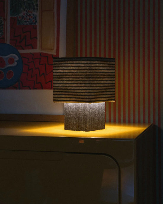 La Petite Boîte - Vinlet Striped Denim Duo Table Lamp