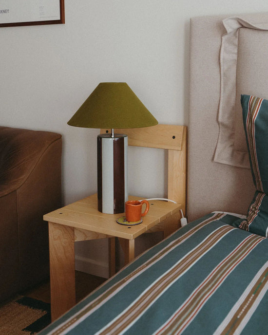 Ombrellina Chicory Coffee + Golden Olive Table Lamp