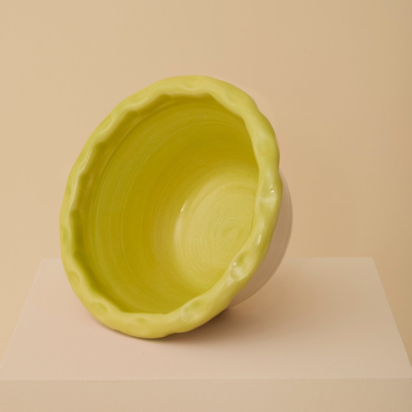 Dimple Bowls (Set of two) - Chartreuse