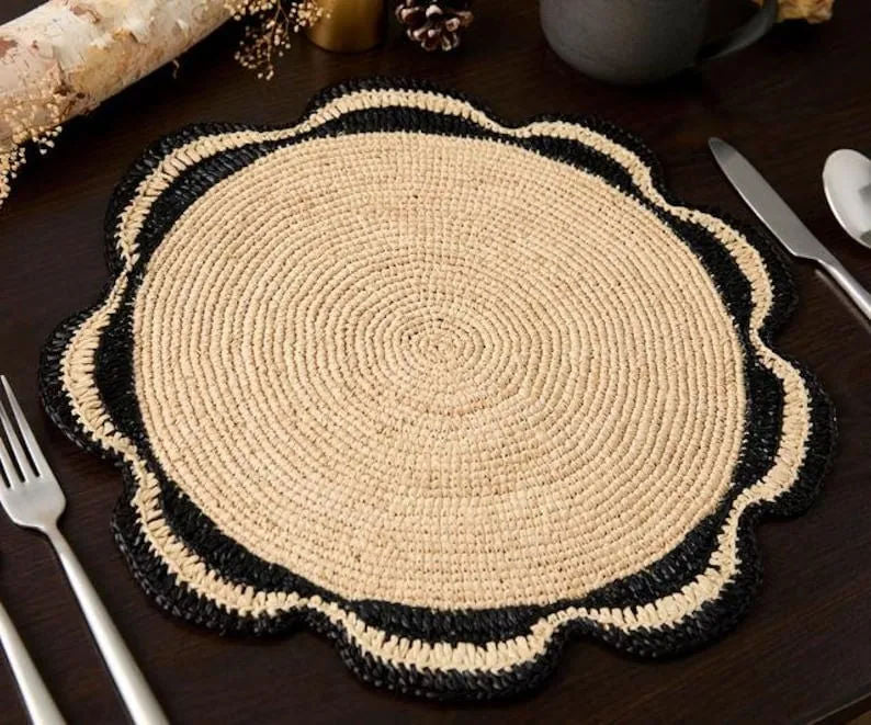 Raffia Woven Placemat Set