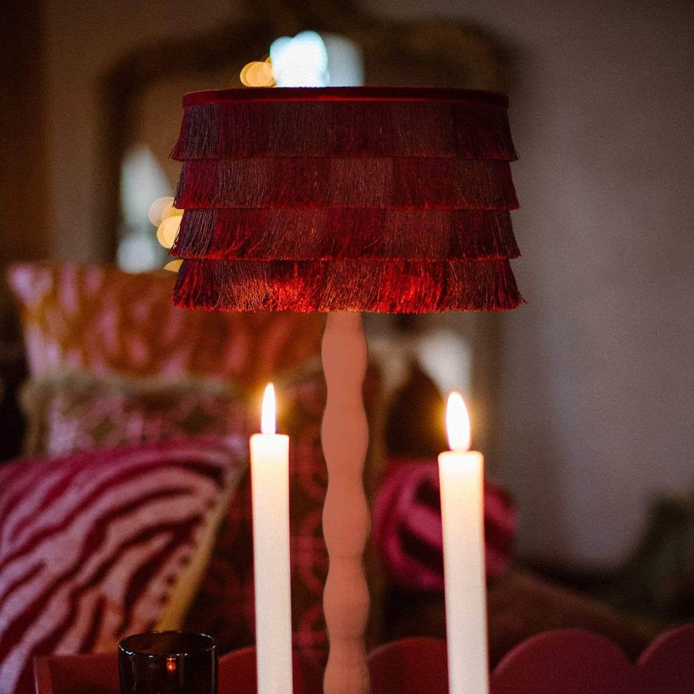 Lampshade Giselle Burgundy & Bordeaux