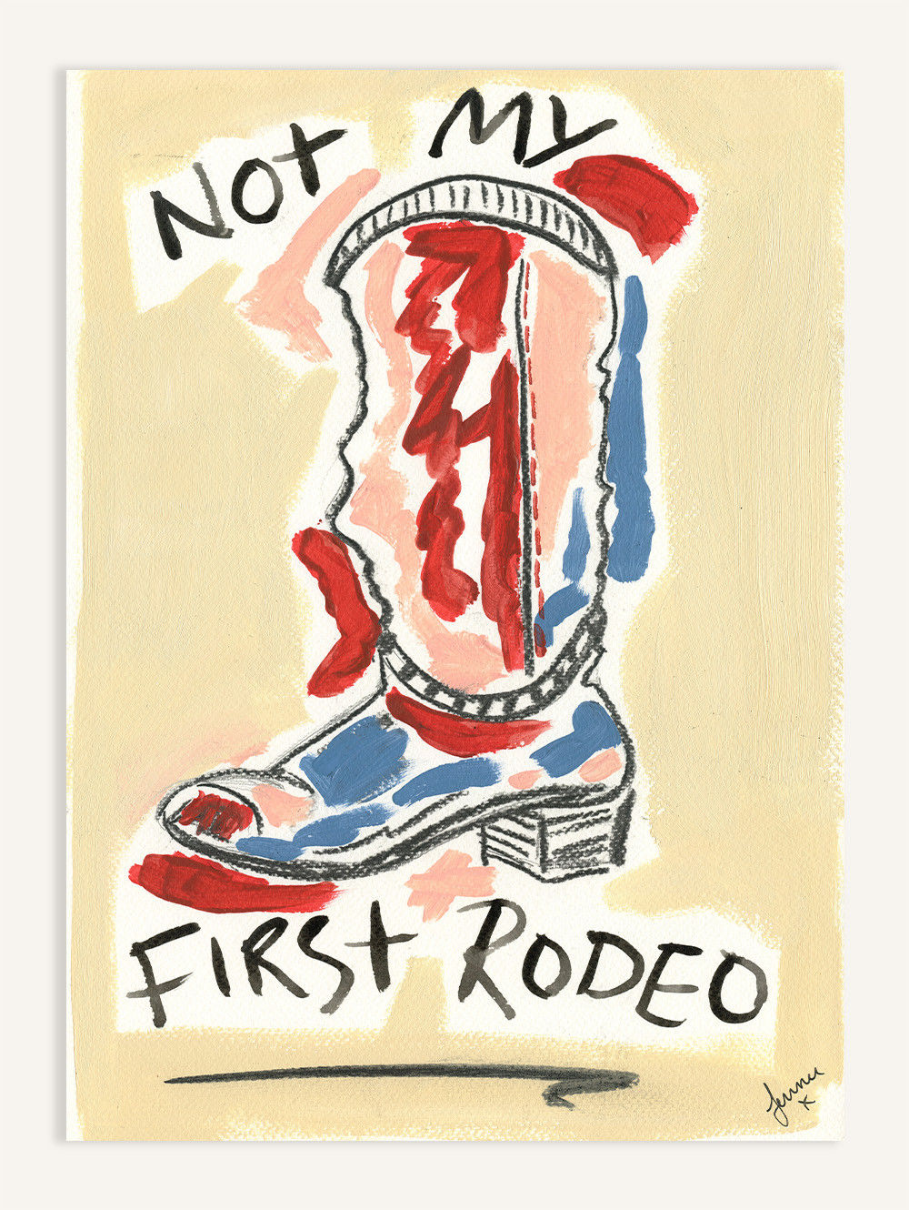 Not My First Rodeo Painting