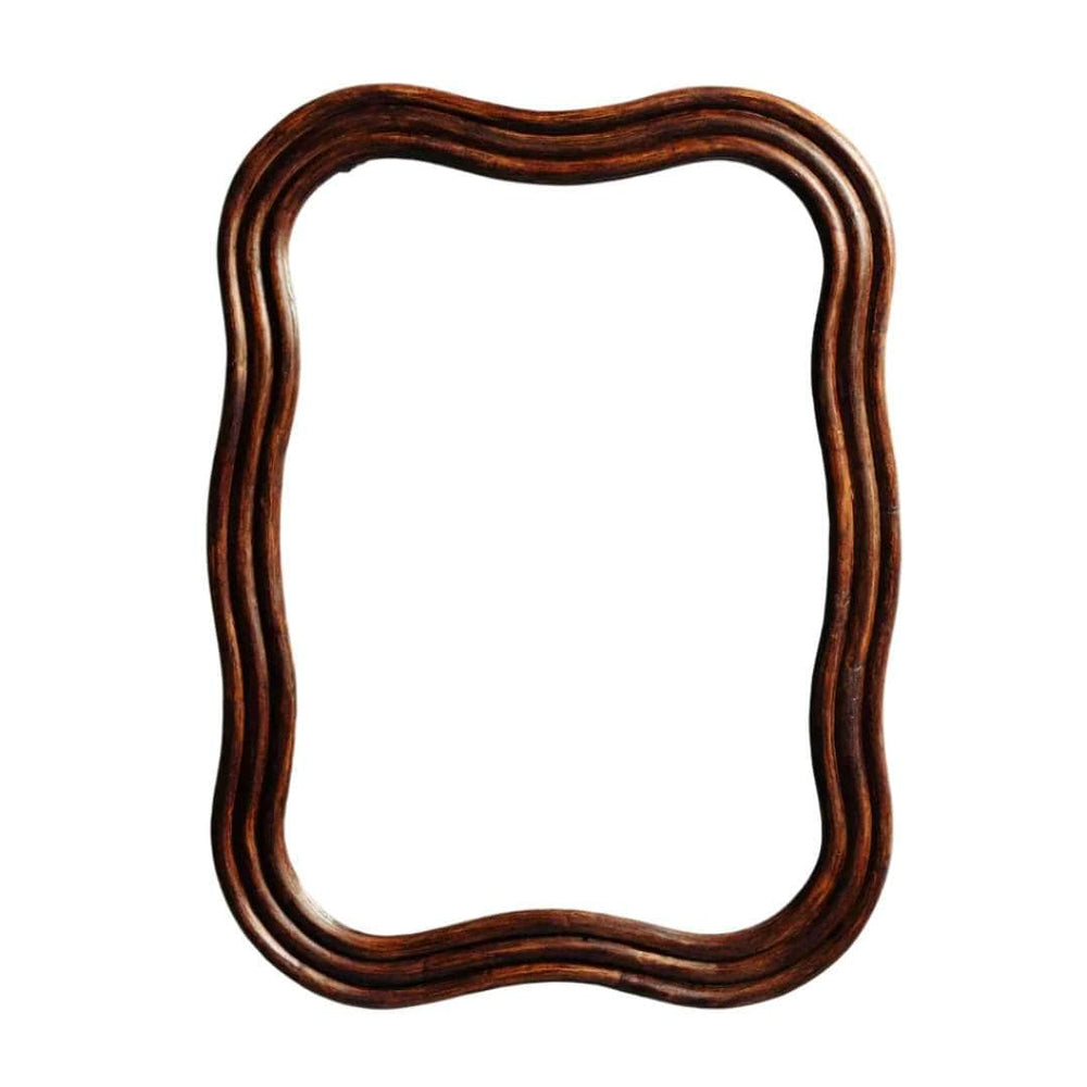 Wave Rattan Mirror (Large)