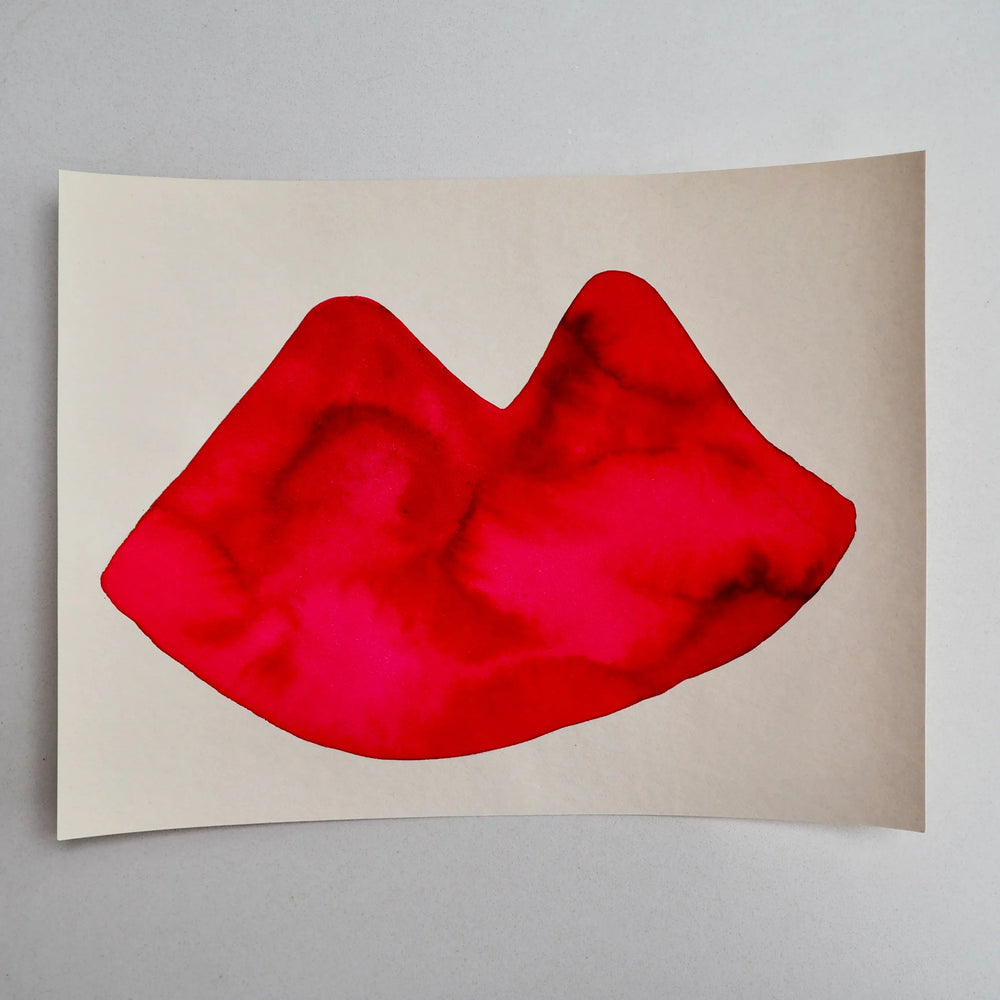 Original Painting Of Lips