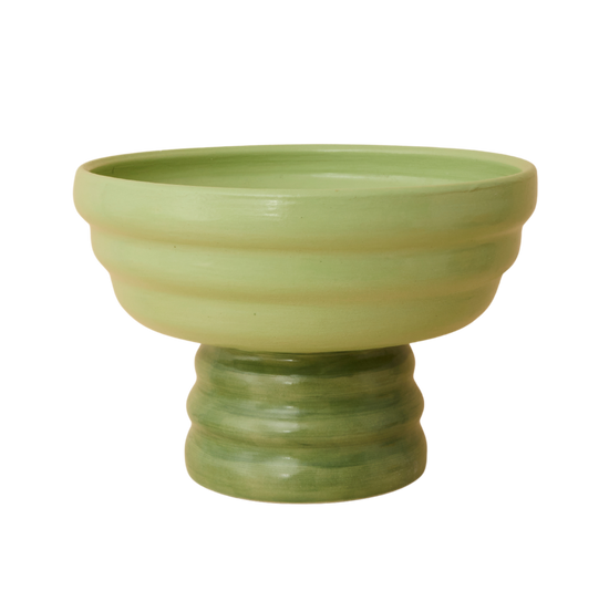 Pedestal Bowl - Green