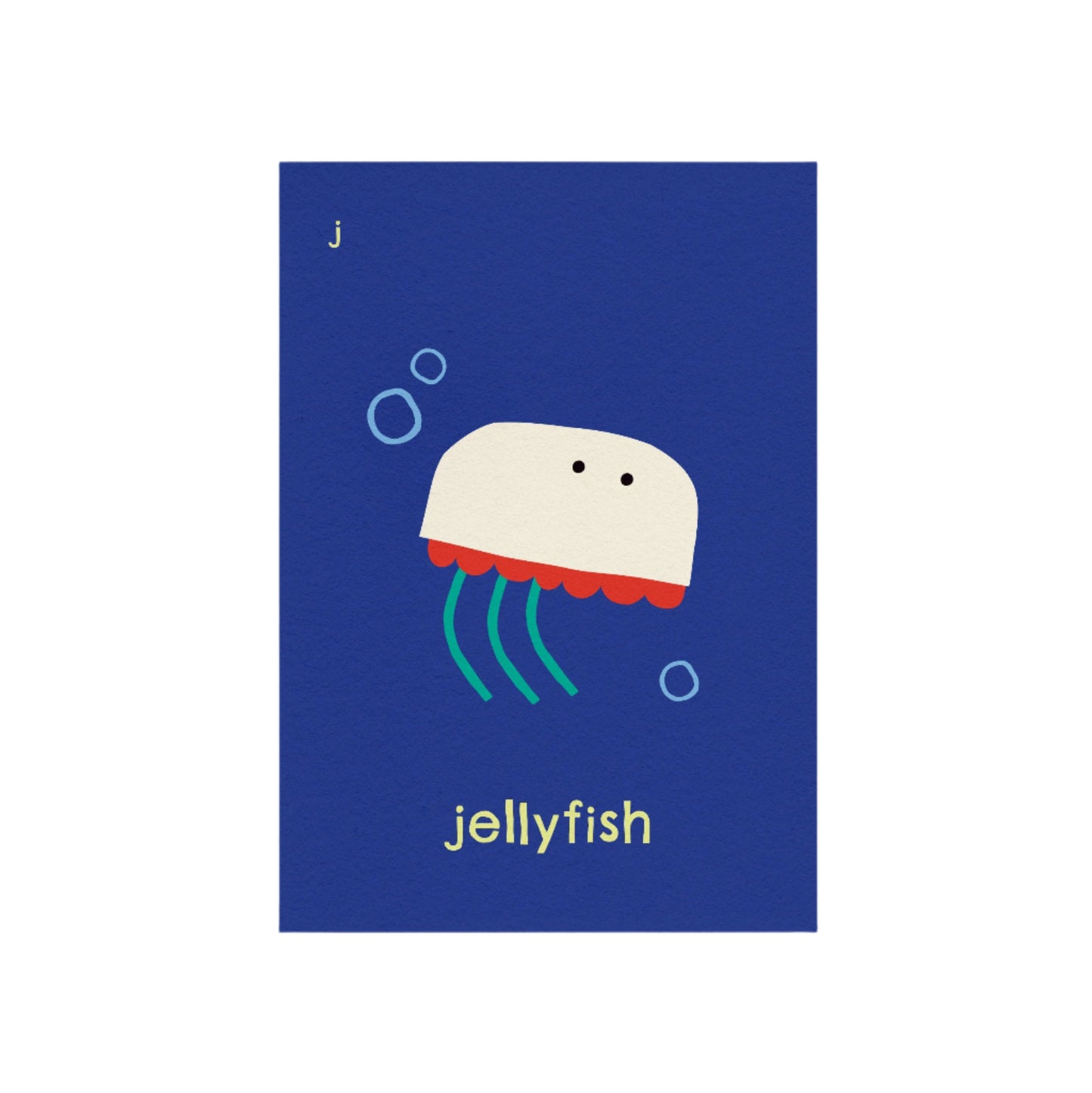 J for Jellyfish Print