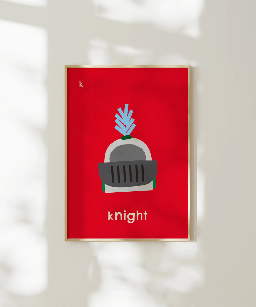 K for Knight Print