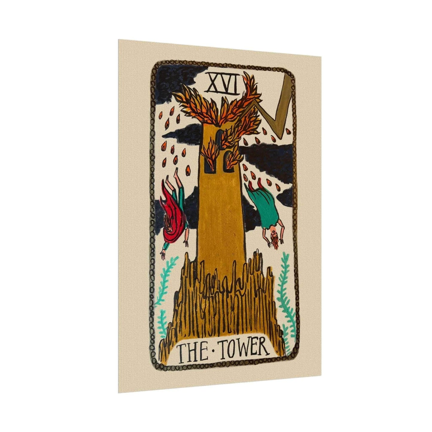 Tabby Booth Fine Art Tarot Print • The Tower