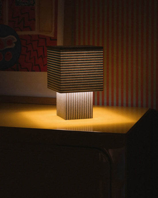 La petite boîte - Stan Brown Stripes Table Lamp