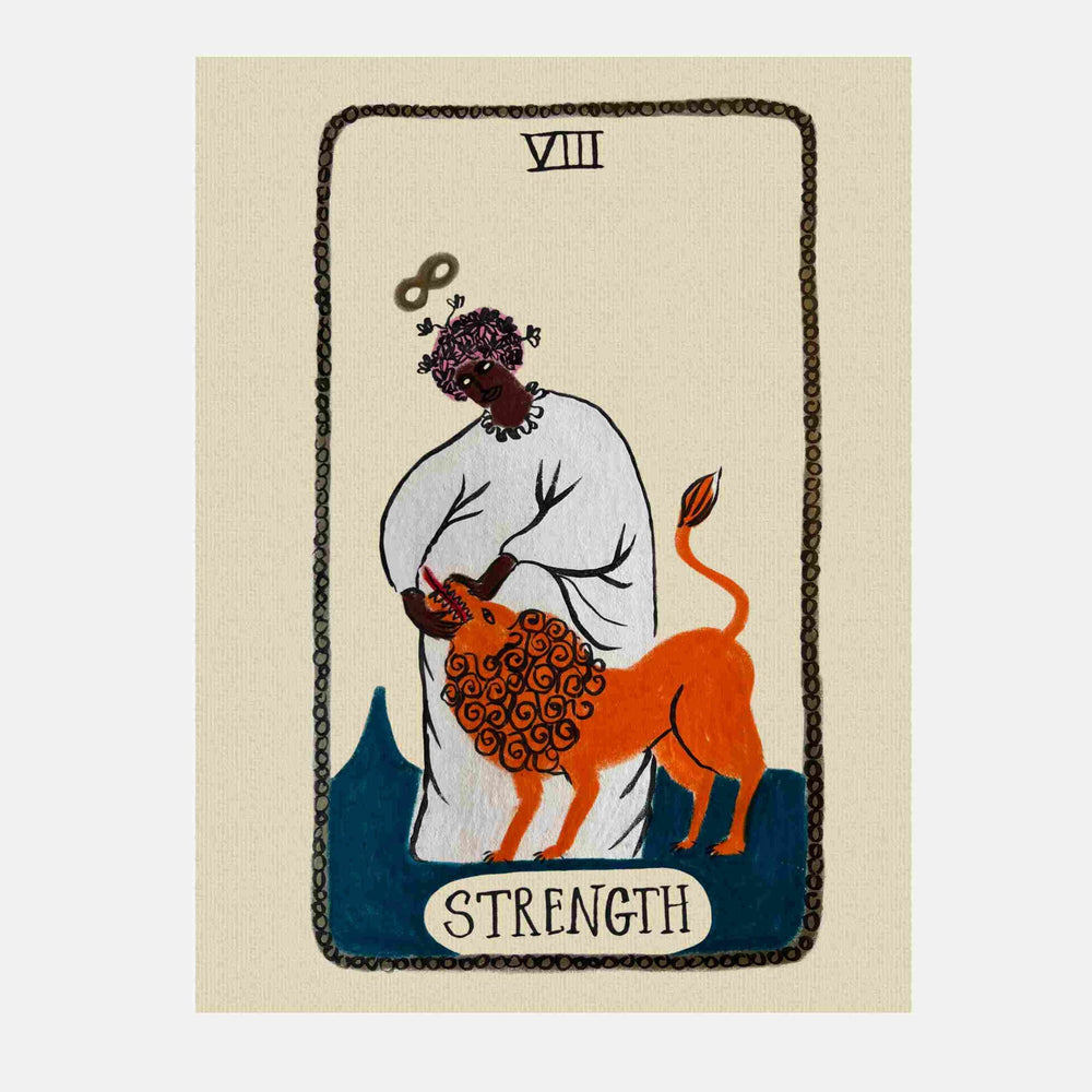 Tabby Booth • Strength • Tarot Card Print