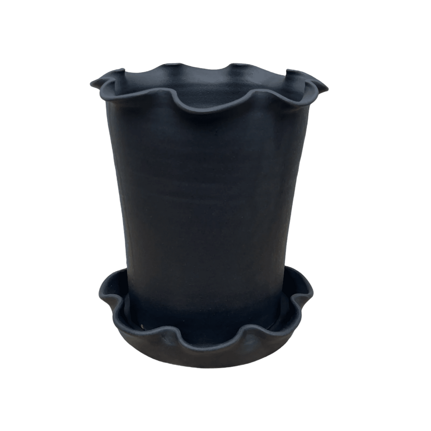 Frilly Pot - Matte Black