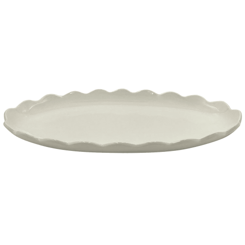 Scalloped Large Oval Platter