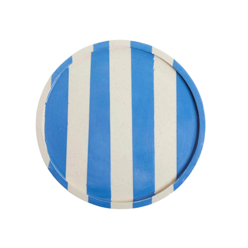 Duci Striped Plate Pale Blue 15cm