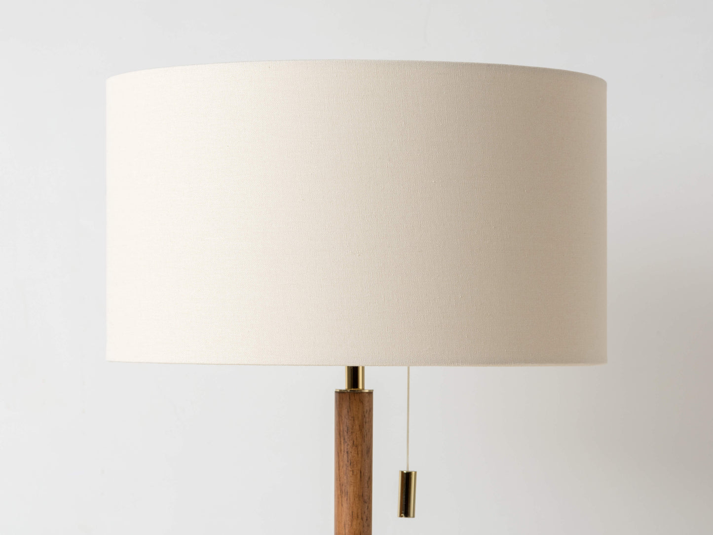 Brass disk table lamp