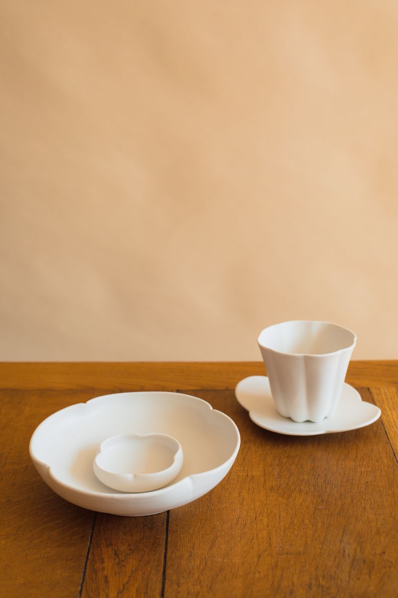 Kasumi Fujimura Canele Cup and Saucer plate set