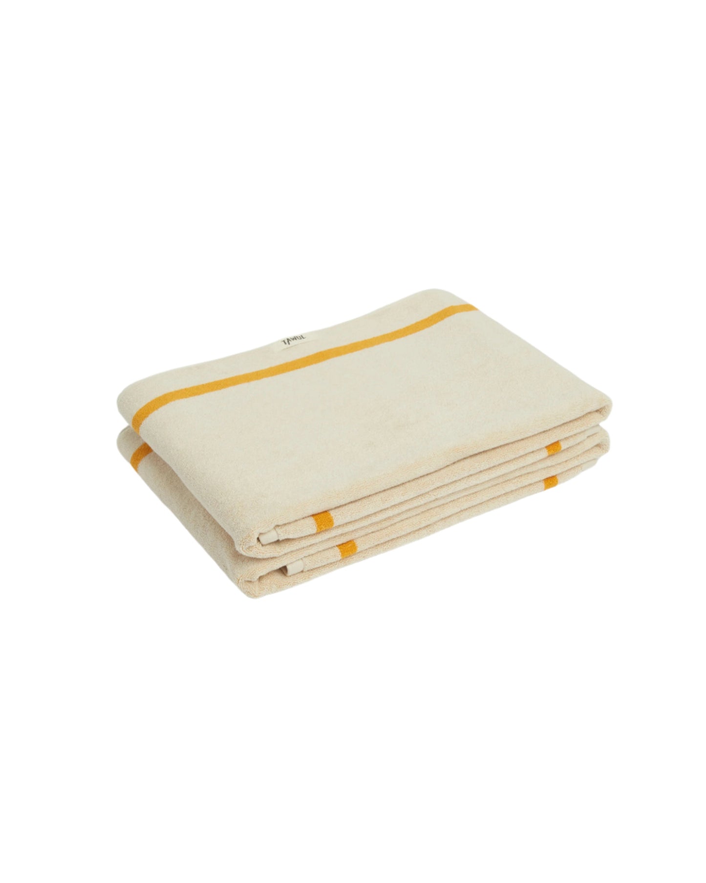 The Classic Ecru and Yellow Towel Pair