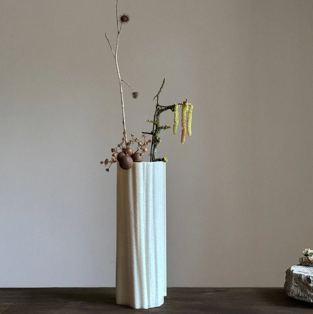 Ruut | Tall Vase | Sandstone