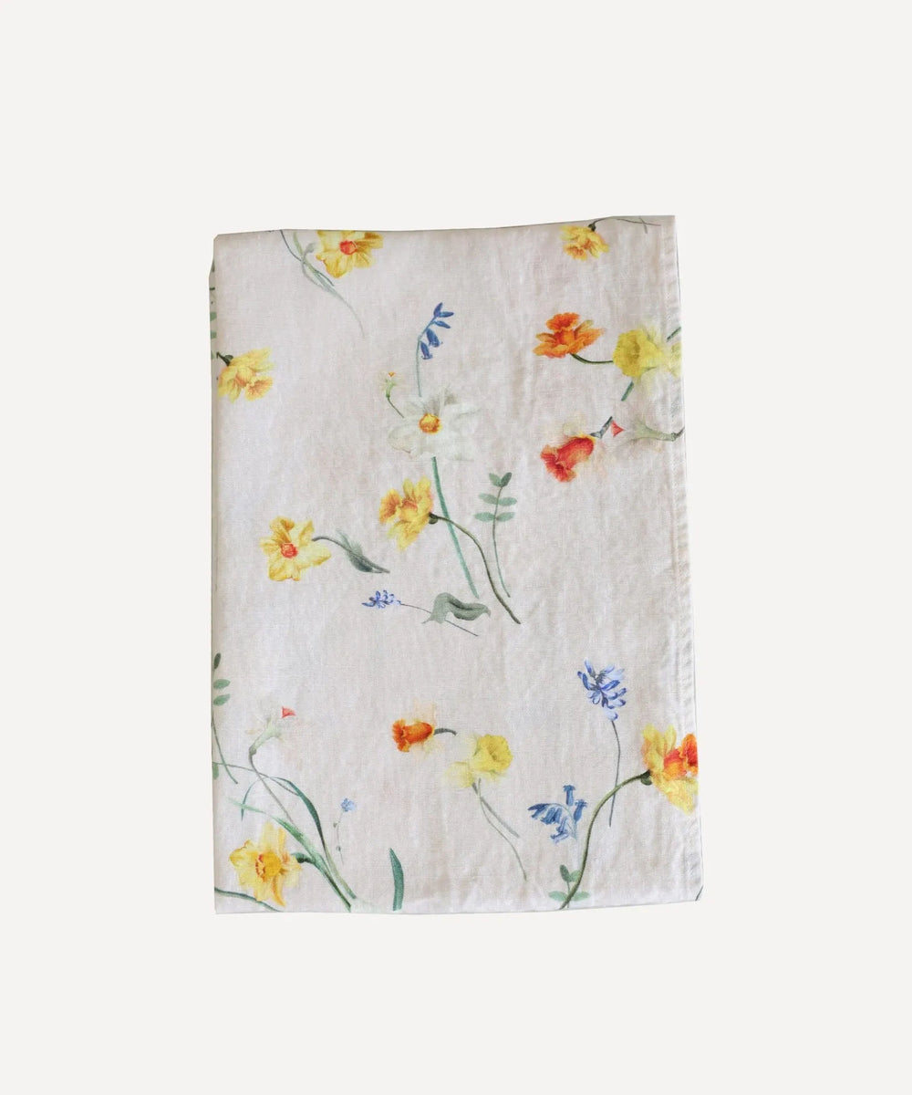 Spring Bulbs Linen Runner