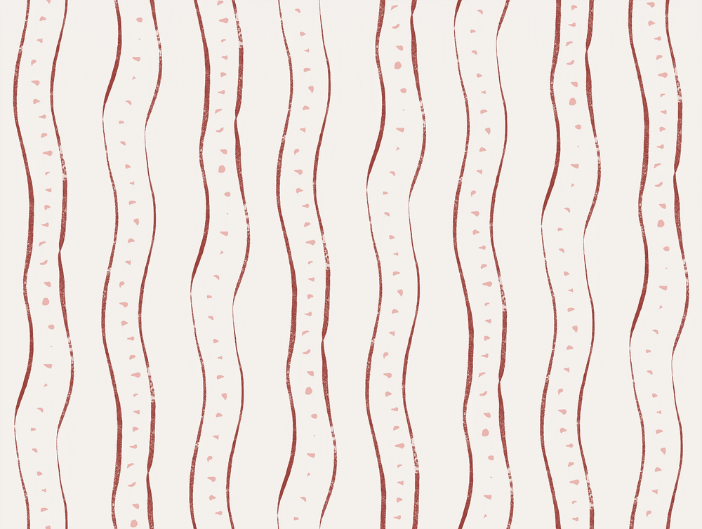 Rayure, Burgundy Linen Fabric