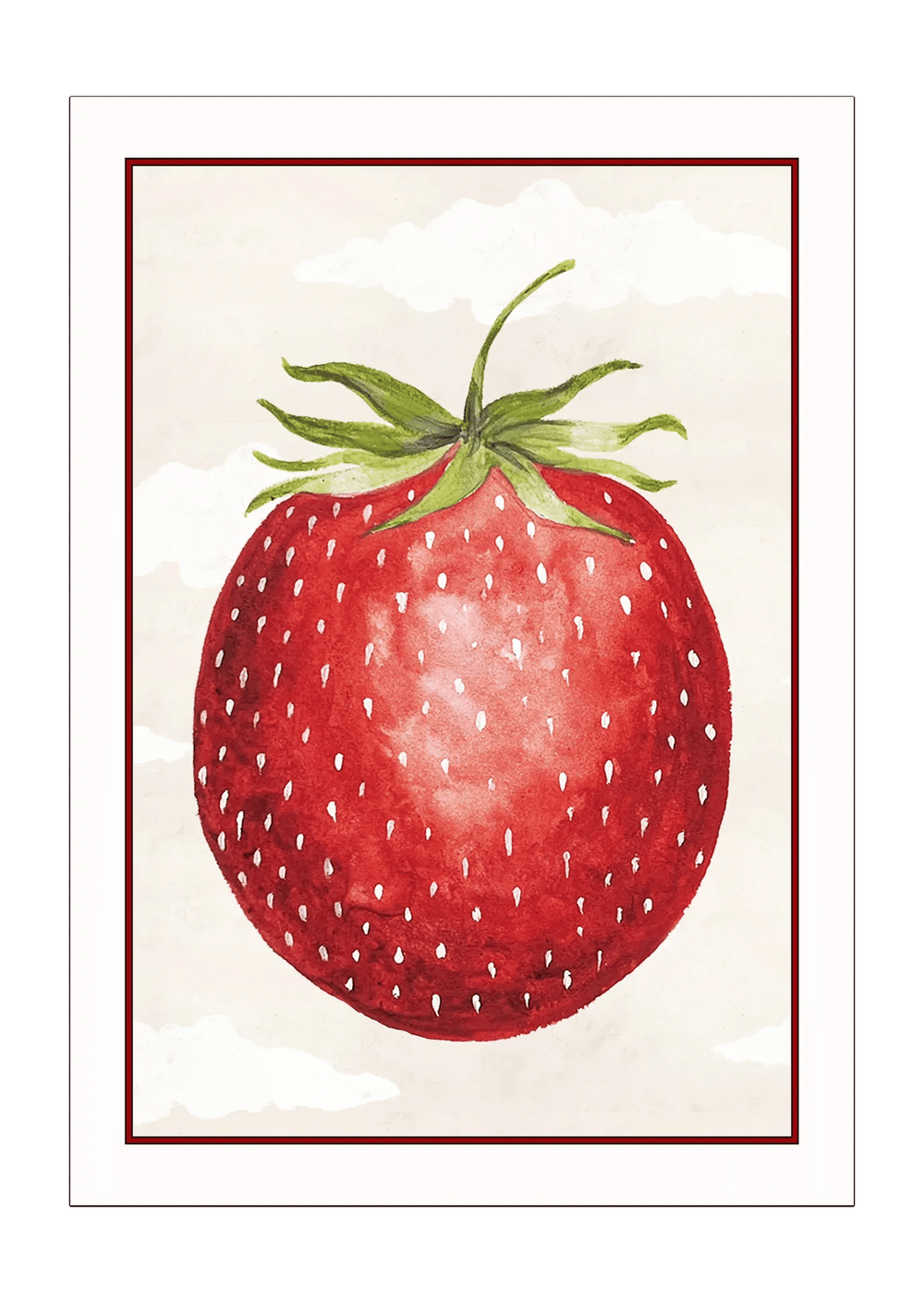 Floating Bosch Strawberry Print