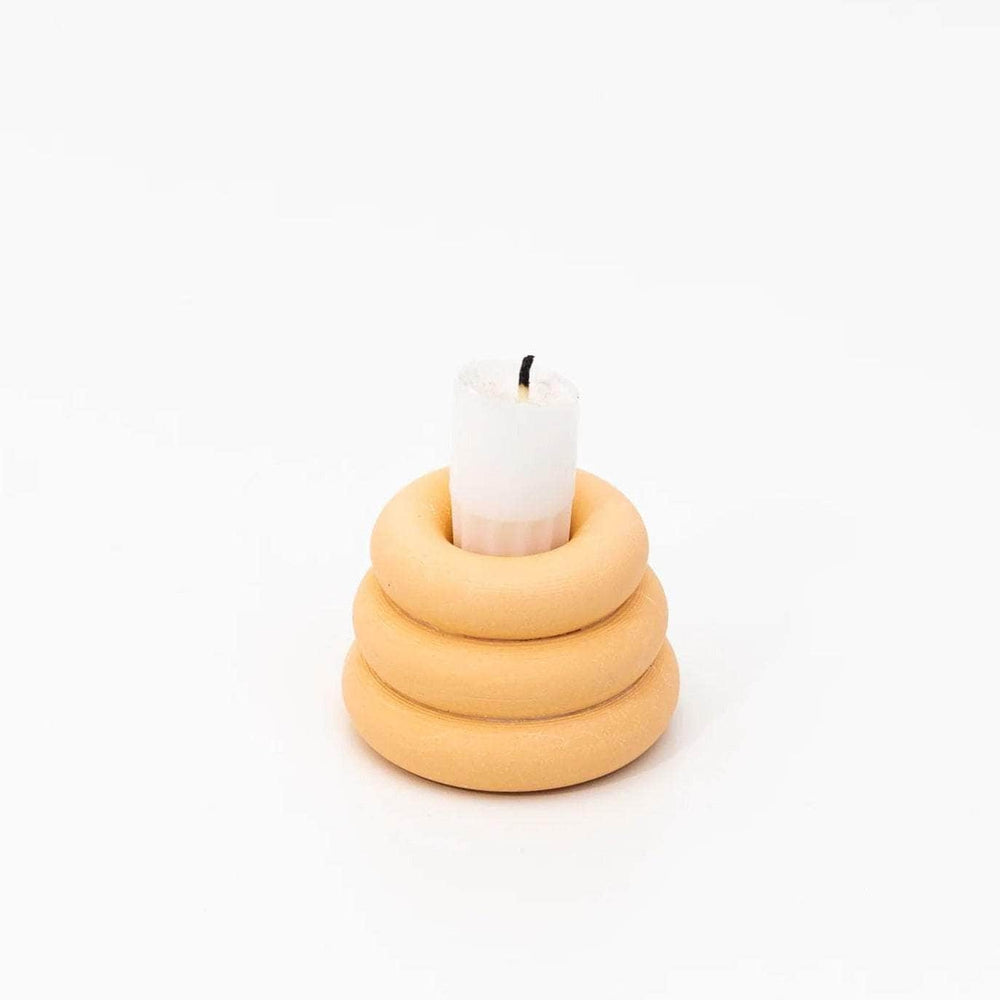 Peach Triple O Candleholder