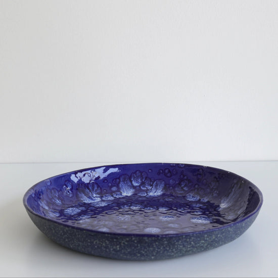 Deep Navy Galaxy Pasta Bowl