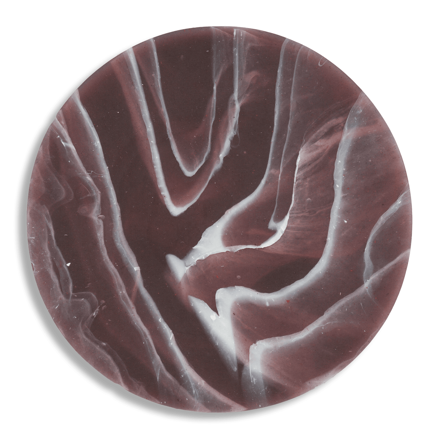 Recycled Plastic Coaster Ripple Plum