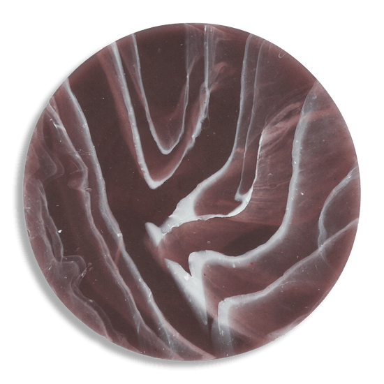 Recycled Plastic Coaster Ripple Plum