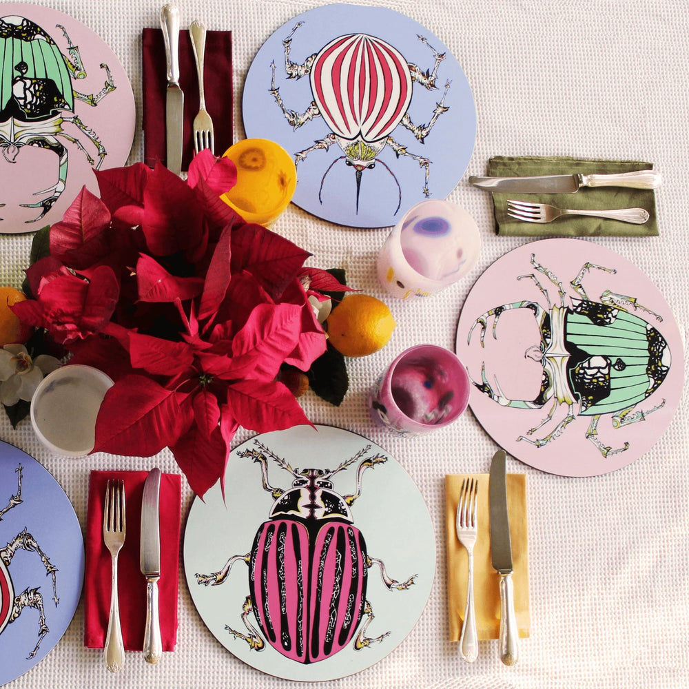 Set of 6 Beetle Placemats