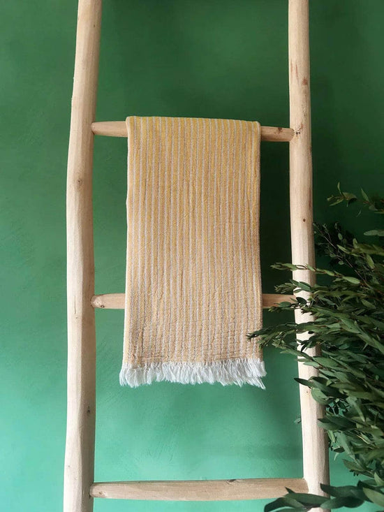 Portobello Hammam Towel - Mustard