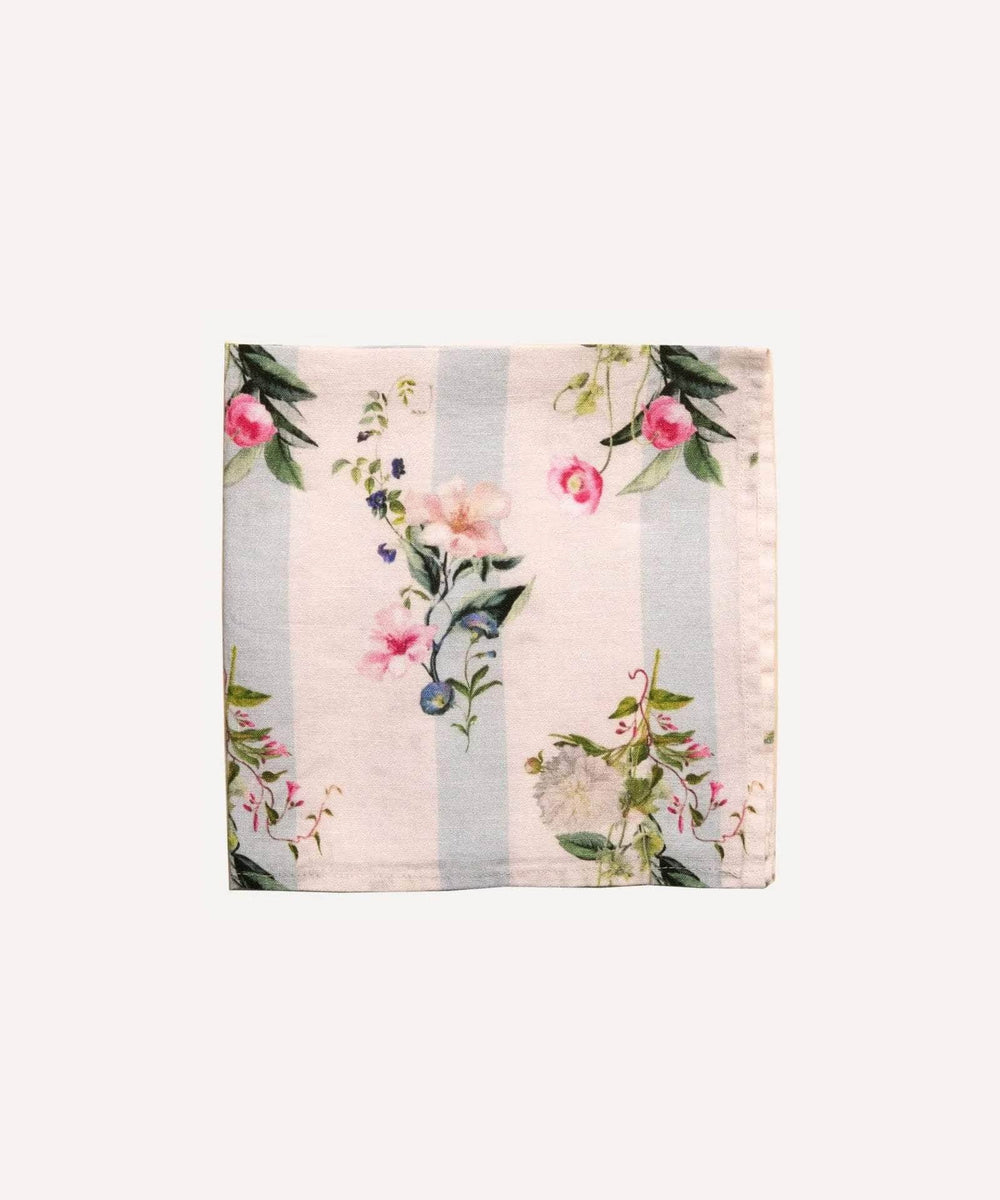 Flora Stripe Linen Napkin