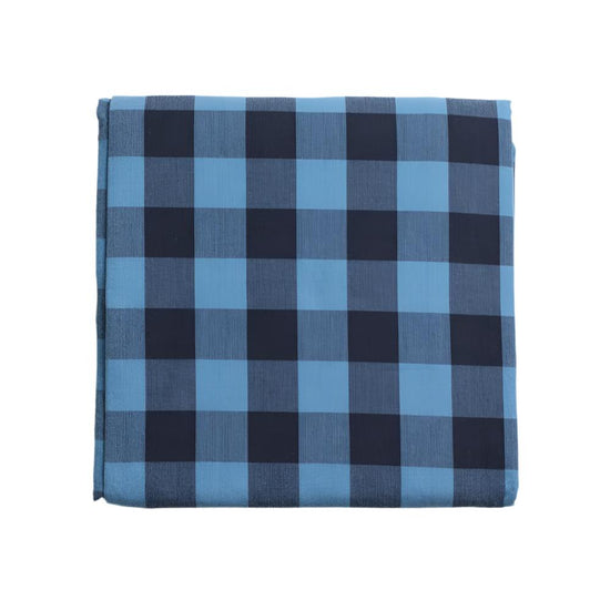 Bedspread Checked Blue