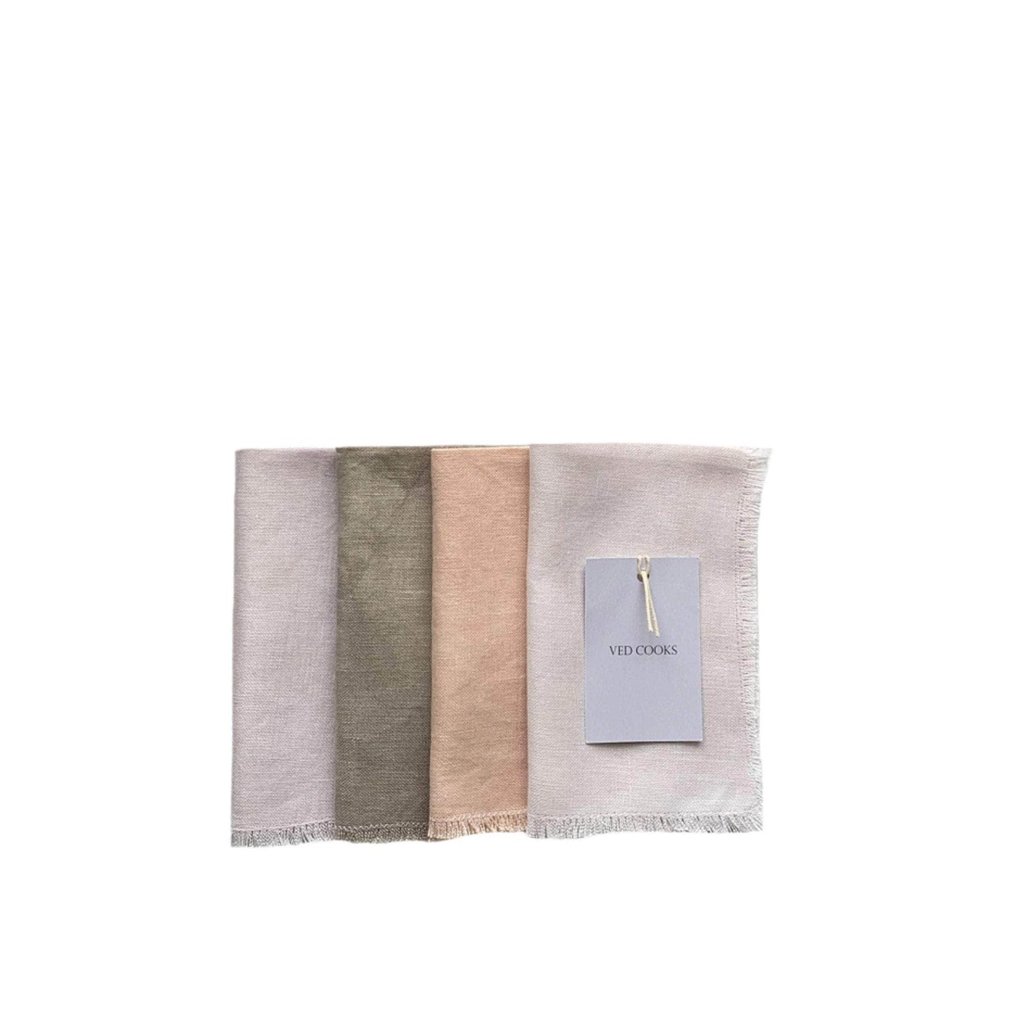 Naturally Dyed Assorted Pastel Placemats – Set of Four