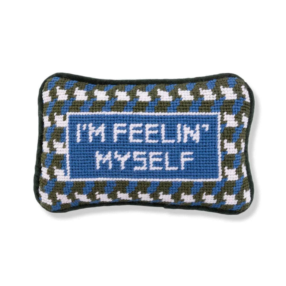 Feelin' Myself Mini Needlepoint Pillow