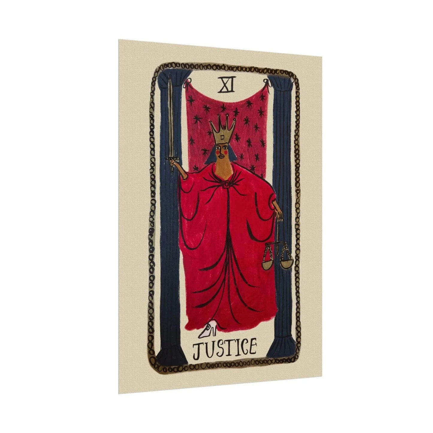 Tabby Booth Fine Art Tarot Print • Justice