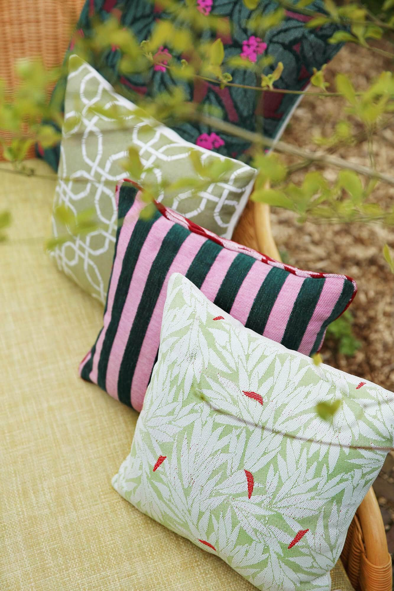 Cushion Jackie Pink & Green