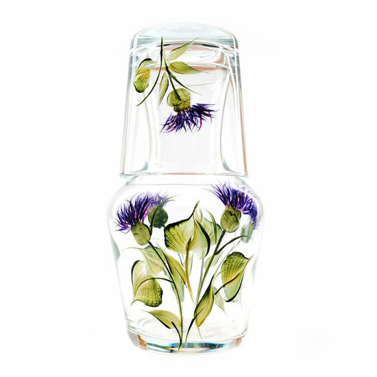 Plume Thistle Carafe And Tumbler