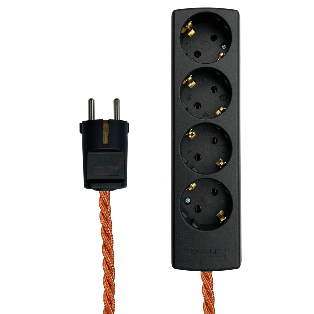 Copper & Black Extension Lead EU