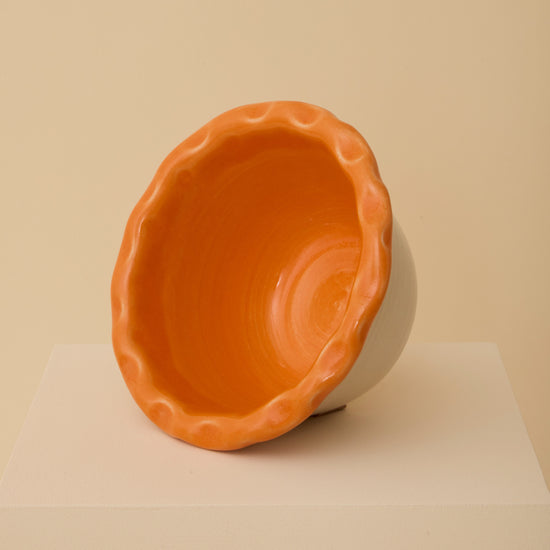 Dimple Bowls (Set of two) - Orange